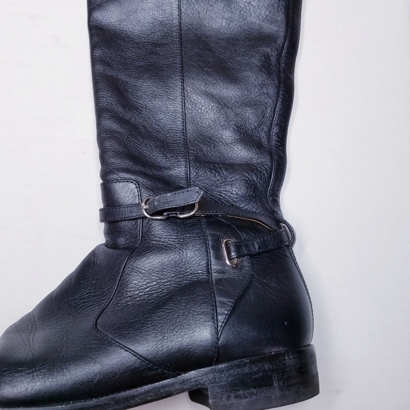 Balenciaga | Leather Knee High Riding Boots size 39 , Black - Picture 2 of 13